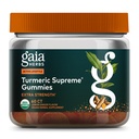 Gaia Herbs Turmeric Supreme Extra Strength Gummies - Active Lifestyle을 유지하기 위해 Swelling Relief를 지원 - 레몬 생강 맛 - 60 Vegan Organic Gummies (20 일 공급)