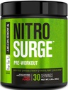 Jacked Factory NITROSURGE Pre Workout Supplement - Endless Energy, Instant Strength Gains, Clear Focus & Intense Pumps - NO 부스터 및 강력한 Preworkout Energy Powder - 30 서빙, 과일 펀치