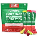 Fungies는 Lion 's Mane Mushroom & Essential Electrolytes, 24 Variety Pack과 함께 전자 음료 믹스를 Electrolyte 음료를 제공합니다.