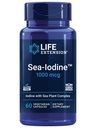 Life Extension Sea-IodineTM, kelp 및 bladderwrack-derived Iodine, Thyroid Health 및 Beyond, Non-GMO, Gluten-Free, Vegetarian, 60 캡슐에 대한이 필수 영양소의 건강한 수준을 지원