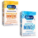 Enfamil Poly-Vi-Sol 및 Fer-in-Sol Iron Liquid Drop Multivitamin는 유아 및 유아, 2x50 mL Dropper 병에 대 한 보충 교재