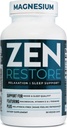 영양학 Zen Restore 마그네슘 보충교재, 비타민 D3, L-Theanine를 가진 복용량 당 400mg 마그네슘 말레이트는, 휴식, 근육 회복 & Adrenal 건강, 높은 흡수 보충교재, 30의 서빙을 승진시킵니다