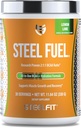 SteelFit Steel Fuel BCAAs Amino Acids Powder for Intra-Workout to Accelerate Muscle Growth & Enhanced Endurance - 30 Lemon Lime의 서빙 - 전해질 및 회복을위한 BCAA 보충제 분말