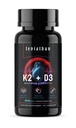 Leviathan 영양 비타민 D3 K2 1 공식에 대하여 2 | 360mcg 비타민 K2 (MK7) + 비타민 D3 5000 IU Vegan 유기 여분 힘 비타민 보충교재 - 지원 심장, 이, 합동 및 뼈 건강