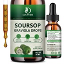 (2 팩) 유기 Soursop Graviola 액체 드롭, Soursop 추출 유기 순수 자연 산화, 세포 지원 및 재생, 면역 부스트, Multivitamin에 Soursop Bitters 액체 풍부한 - 2 FL OZ