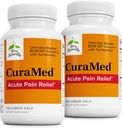 Terry Naturally CuraMed Acute Pain Relief - BCM-95 Curcumin & BOS-10 Boswellia와 보충 - Occasional Discomfort의 완화를 지원하기 위해 검은 참 씨 오일 - 120 액체 젤 (팩 2)