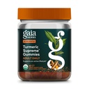가이아 허브 심황 Supreme Adult Daily Gummies-Daily Swelling Support for Healthy, Active Life-USDA 공인 유기 혼합 심황과 지지 허브 - 40 구미 (20 일 공급)
