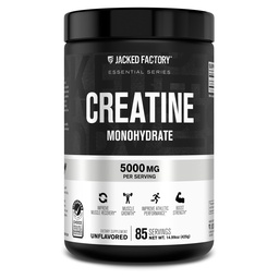 Jacked 공장 크레아틴 Monohydrate 분말 425g - 남자와 여자를 위한 5g 매일 크레아틴 보충교재, Vegan-Friendly, 제 3 자 시험되는 - 85의 서빙, 불발한