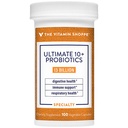 비타민 Shoppe Ultimate 10 + Probiotics, 소화 건강을위한 13 억 CFUs, 면역 지원 및 호흡 건강 (100 야채 캡슐)