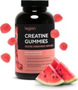 LEGION 크레아틴 Monohydrate Gummies – 힘, 내구시간 및 근육 회복을 위한 청결한 Chewable 크레아틴 보충교재 – 30 Sour Watermelon 맛 서빙 – 인공 풍미 또는 감미료 없음
