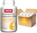 Jarrow Formulas Glucosamine + Chondroitin + MSM 캡슐, 비타민 C 및 망간, 240 캡슐, 60 일 공급, 12 팩