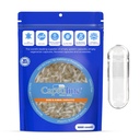 Capsuline 크기 0 빈 젤라틴 캡슐, 지우기 - 1000 개 | 글루텐 무료, 고셔, 비 GMO 인증 | DIY 보충 충전을위한 순수한 붕대 알약 캡