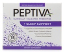 Peptiva 26 억 CFU Probiotic 및 수면 지원 - 임상 검증 된 멀티 스트레인 프로 바이오 틱 - Lactobacillus 및 Bifidobacterium, Melatonin - 15 카운트