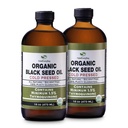 유기 까만씨 기름 - USDA는 1.5% Thymoquinone 3X 힘 터키 검정 Cumin Nigella Sativa 비 GMO 100% 순수한 Blackseed 기름 (32oz 유리 (2X16) 병에 찬 압박된 유리병을 증명했습니다