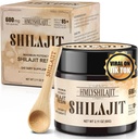 Geloo Shilajit 순수한 Himalayan 유기 Shilajit 수지 60 그램 - 자연적인 Shilajit 수지 - 금 급료 100% Shilajit - 85+ 추적 무기물 & Fulvic와 더불어