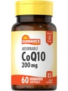 Sundance CoQ10 200mg Softgels | 60 개 | 흑퍼 추출물 | Non-GMO & 글루텐 무료 보충