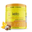 Keto Vitals Electrolytes 분말 - 설탕 무료 Keto 칼륨, 마그네슘, 나트륨, & 칼슘과 전자 lytes 분말 - 설탕 Electrolyte 음료 혼합 & Hydration 분말, 60 서빙, 파인애플 코코넛