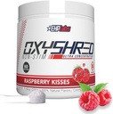 EHP Labs OxyShred Non Stimulant Pre Workout Powder - Stim Free, Caffeine Free Preworkout for Men & Women - Non Stim Preworkout - 설탕 무료 에너지 분말 - 라즈베리, 60 서빙
