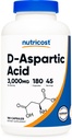 Nutricost D-Aspartic Acid (DAA) 캡슐 3000mg (180 캡슐) - 비 GMO
