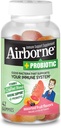 Airborne Plus Probiotic Gummies, 42 개 - 비타민 C 1000mg - 면역 지원 보충교재