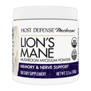 Host Defense Lion 's Mane Powder - 뇌 건강 지원 보충 - Mushroom Supplement to Support Focus & Memory Function - 면역 및 신경 시스템 지원 보충 - 3.5 oz (66 서빙) *