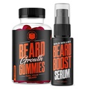 Wild Willies Beard Growth Dual Threat : 남성을위한 Beard Growth Gummies 및 Serum Kit - Biotin, Caffeine & Essential Growth Oil for Fuller, 두꺼운 얼굴 헤어 - Beard Vitamin & Enhance Beard Growth