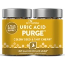 구매하기 Uric Acid Flush - 먹다 & 음료 당신이 원하는 것 - 혈장과 깨끗한 Celery Seed Extract, Tart Cherry & Chanca Piedra 효과적인 관절 지원 및 활성 기동성 - 120 소프트 Vegan 캡슐