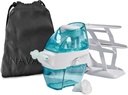 Navage Deluxe Bundle Nasal 관개 시스템 - Saline Nasal Rinse Kit with 1 Nose Cleaner, 30 Salt Pod, Black Travel Bag 및 1 Countertop Caddy
