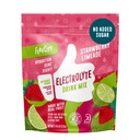 FlavCity Strawberry Limeade Electrolytes Powder Packets - 28 Hydration Packets - 추가 설탕 없음 - Real Fruit & Unrefined Sea Salt - Keto & Gluten-Free (28 스틱 팩)가있는 하이드로 션 파우더