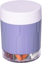 Betife Extra Large Supplement 주최자,Weekly Pill 주최자 병, 7 개의 대형 Compartments가있는 일일 Pill 분배기, 7 일 비타민 약물, 21 레이블 및 청소 브러시 (Purple) 개최 주최자