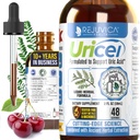 Uricel-Advanced Uric Acid Support & Cleanse Supplement - 합동 & Kidney Support - 더 나은 흡수를위한 액체 배달 - Tart Cherry, Chanca Piedra, Celery Seed & Turmeric - 2 fl oz
