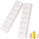 2Pack Weekly Pill 주최자,Extra 대형 7 일 알약 케이스 물고기 오일, 칼슘 정제 보충제 및 기타 비타민 알약을위한 매일 알약 상자