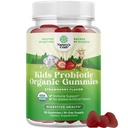 Immune Booster Kids Probiotic Gummies - 아이들을위한 Bacillus Subtilis Probiotics Stomach Body Cleanse Immune Boost 및 Colon Detox - 변비 완화 및 소화 건강 비타민 Gummy