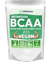 XPRS Nutra BCAA 분말 - 남자를 위한 아미노산 보충교재 - Unflavored BCAA 운동 보충교재 - 남자를 위한 체육관 보충교재 - 체육관 포스트 운동 회복 (1 파운드)를 위한 여자를 위한 아미노산 보충교재
