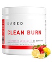 Kaged Clean Burn Powder | Strawberry Lemonade | Thermogenic Weight Management | Boost Metabolism | Organic Caffeine, Apple Cider Vinegar | 남성용 보충제 | 30 인분