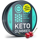 MCT 오일 Keto Gummies Collagen Metabolism 부스터 - Pre Workout Gummy Energy Chews Keto Candy - 물리적 및 정신 에너지, 낮은 Carb, 낮은 Calorie - 여성과 남성을위한 60 Cherry Collagen Gummies