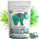 유기 Spirulina Chlorella 정제 - 50 서빙 - 자연 면역 지원, Detox 및 에너지 부스트에 대한 2-in-1 슈퍼 푸드 조류 보충. 브로큰 세포 벽. 유기 Chlorophyll. 인기 카테고리