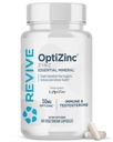 남자 & 여자를 위한 Revive MD 아연 무기물 보충교재 - 50mg OptiZinc를 가진 Immunity & 세포질 건강을 지원하십시오 - 산화 방지제 & 면역 지원 - 60의 캡슐