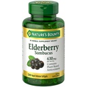 자연의 Bounty Sambucus Elderberry 초본 보충교재, 급속한 방출 Softgels, 봉사 당 630 mg, 120 조사