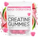 남성 및 여성을위한 균형 잡힌 크레아틴 Gummies - Creapure® Creatine Monohydrate, L-Theanine, L-Tyrosine & B12 근육 성장, 힘, 초점, 에너지 및 건강 - 낮은 칼로리, 설탕 - 무료 및 채식주의자