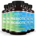 Zentastic Probiotics & Prebiotics 보충 - 50 억 CFU - 남성 및 여성 면역력 - 16 Strains - 선반 안정 - 300 지연 릴리스 Veggie 캡슐