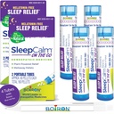 Boiron SleepCalm On The Go Sleep Aid for Deep, Relaxing, Restful Nighttime Sleep - Melatonin-Free 및 Non Habit-Forming - 80 Count per Tube - 4 Tubes with Blue Pen