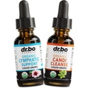 림프 배수 보충제 및 Candi Cleanse - 유기 림프 지원 액체 드롭 및 유기 Oregano 오일, 림프 노드 Detox 림프 시스템 배수 - 천연 구강 Gut Cleanser Detox 1 oz