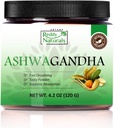 Reddy Naturals Aryana Pure Organic Ashwagandha Powder - 10 % Withanolides가있는 고순도 뿌리 추출물 - 스트레스 및 에너지 지원을위한 천연 오렌지 풍미 - 4.2 OZ (120g)