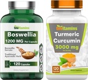 Boswellia Serrata & Turmeric Curcumin 와 검정 Pepper