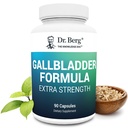 Dr. Berg Gallbladder Formula Extra Strength - Ox Bile Powder 및 Conjugated Bile Acid - 소화 효소 추진 혼합 - 전체 45 일 공급 - 90 식물성 캡슐