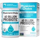 Physician 's CHOICE Probiotics 60 억 CFU - 10 Strains + Organic Prebiotics - Immune, Digestive & Gut Health - Occasional Constipation, Diarrhea, Gas & Bloating - 여성 및 남성 - 84ct 지원