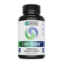 Zhou 3 Day Renew - 소화 건강, 남성 및 여성을위한 Probiotics, Gut Health & Natural Reset Support Supplement with Ginger and Aloe - 27 Veg Caps