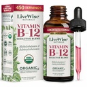 액체 B12 비타민 하위 언어 – All-Natural Liquid Vitamin Vegan B12 Drops – Non-GMO Adenosylcobalamin Methylcobalamin B12 보충 – 면역 체계, 대사, 에너지 및 초점 밀어!