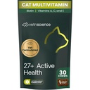 VetriScience 27+ 활동적인 건강 Chews, 고양이와 새끼 고양이를 위한 Nu 고양이 매일 Multivitamin, 균형을 잡는 비타민, 무기물 및 산화 방지제, 건강 및 웰빙 지원, 물고기, 30 조사